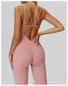 SPARK Butterfly Back Yoga Flared Jumpsuit For Women ZC9506