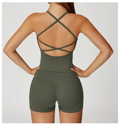 SPARK Cross Back Quick-Drying Fitness Yoga Vest ZC2043