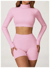 SPARK High Collar Yoga Hollow Back Tight Sports Top ZC4507