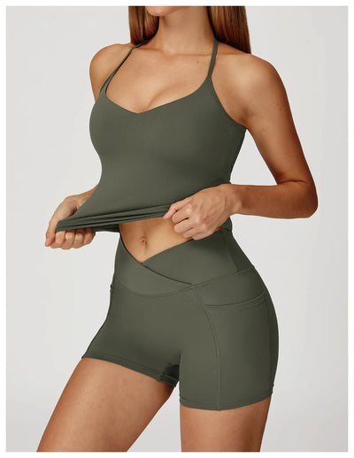 SPARK Cross Back Quick-Drying Fitness Yoga Vest ZC2043