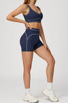 SPARK Contrast Color Folded High Waist Shorts ZC7028
