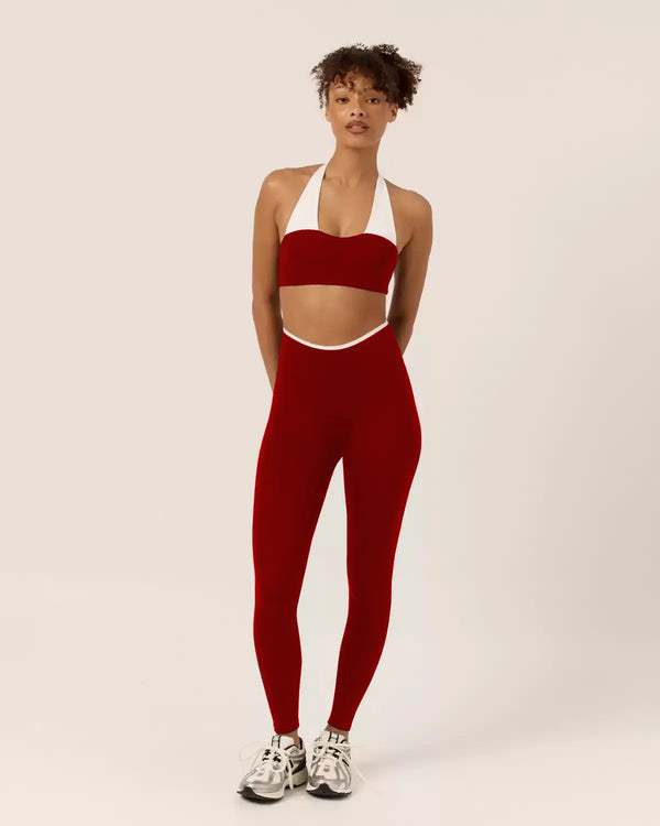 SPARK Contrast Color High Waist Yoga Leggings YB85