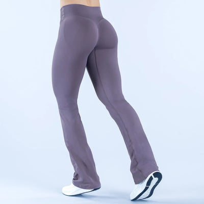 SPARK Seamless Cross-Waist Yoga Pants with Flared Legs RXW3016