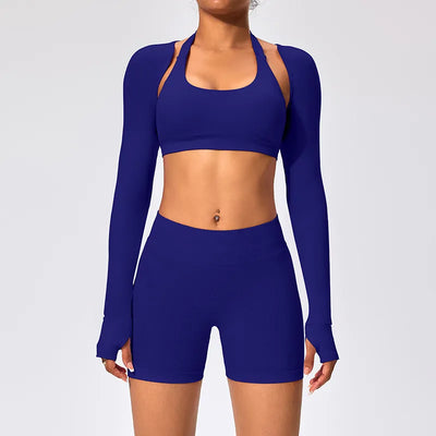 SPARK Women's Thin Smock with Open Back Fitness Cropped Top RX2376