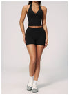SPARK Women's Halter Deep V-neck Yoga Tank Top ZC4208