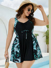 SPARK Plus Size Floral Printed Swimdress GM222060