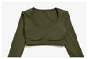 SPARK Women's U-Neck Long-Sleeve Crop Yoga Top ZC9599