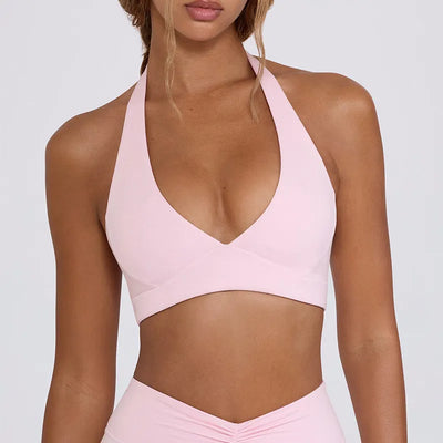 SPARK Halter Neck Yoga Sport Bra QY6505