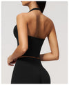 SPARK Women's Halter Deep V-neck Yoga Tank Top ZC4208