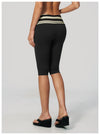 SPARK New Brushed Retro Polka Dot Fold-Over Yoga Capri ZC4549
