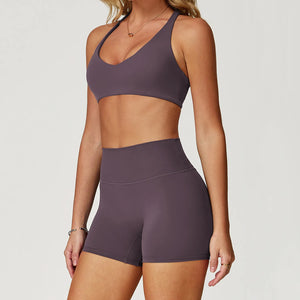 SPARK Athletic Criss Cross Back Sports Bra ZC8505-2