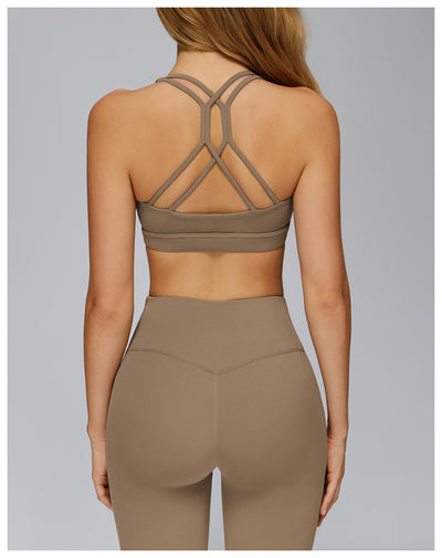 SPARK Cross Hollow Back Sports Bra for Running and Fitness ZC7011
