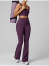 SPARK Women's High Waist Shaping Yoga Flare Pants with Pocket FYD248