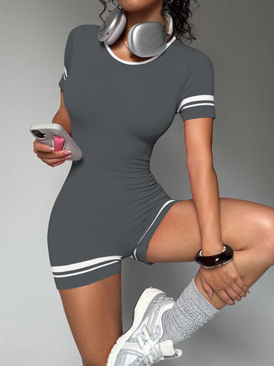 SPARK Seamless Sexy Hollow Back Hip-lifting Fitness Jumpsuit XY2456