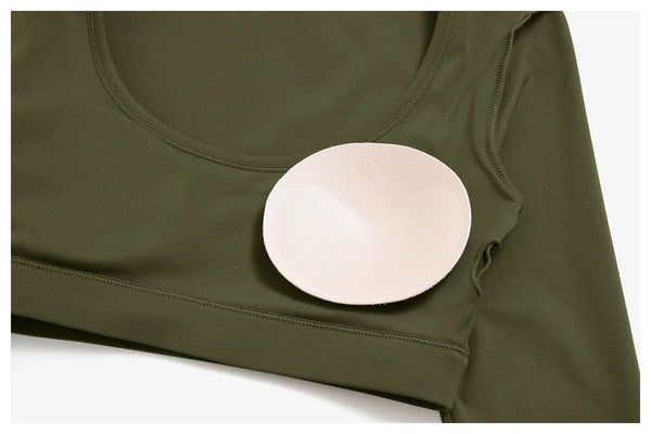 SPARK Women's U-Neck Long-Sleeve Crop Yoga Top ZC9599