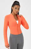 SPARK Yoga Jacket Stand Collar Tops For Women YEL52567