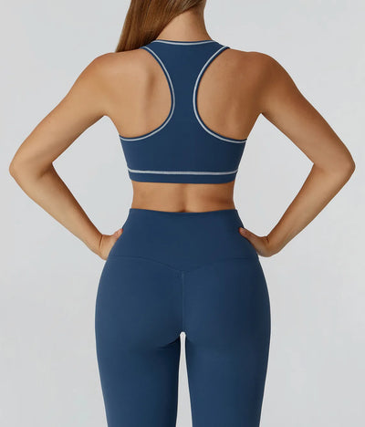 SPARK Contrast Color Brushed Yoga Bra ZC2036