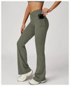SPARK Cross High Waist Flared Pants for Women ZC2030