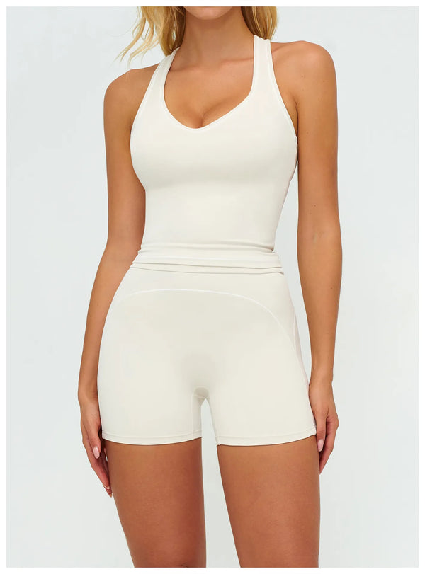 SPARK Contrast Color Folded High Waist Shorts ZC7028