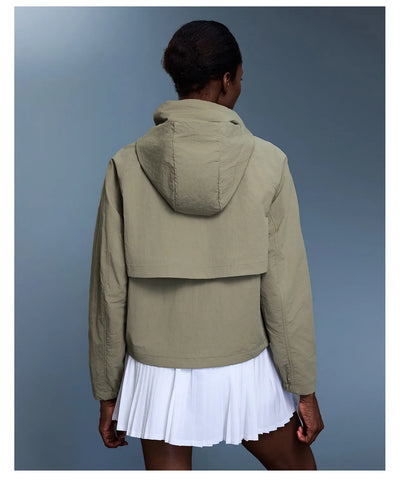 SPARK Outdoor Windbreaker with Storable Hooded Jacket For Women DQ25125