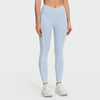 SPARK Contrast Color Crossover High Waist Sports Yoga Pants RX6008