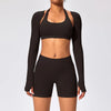 SPARK Women's Thin Smock with Open Back Fitness Cropped Top RX2376