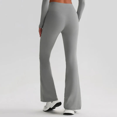 SPARK V Cut Waist Yoga Flared Pants LQ8007