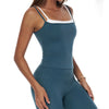 SPARK Fake Two-Piece Square Neck Yoga Tank Top ZC3092