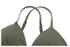 SPARK Women's Brushed V-Neck Cross-Back Yoga Bra ZC8793