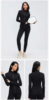 SPARK Women's Slim-Fit Zip-Up Yoga Jacket DQ26110
