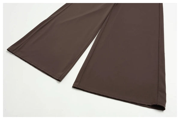 SPARK Women's Naked-Feel Cross Waist Yoga Wide Leg Pants ZC2588