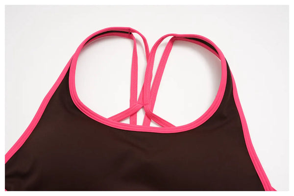 SPARK Women’s Cutout Crossover Back Naked-Feel Sports Bra ZC2578