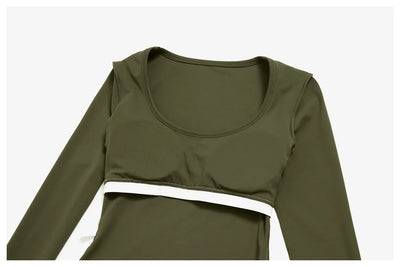 SPARK Women's Long-Sleeve High Stretch Slim-Fit Yoga Top ZC9599