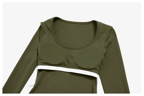 SPARK Women's Long-Sleeve High Stretch Slim-Fit Yoga Top ZC9599