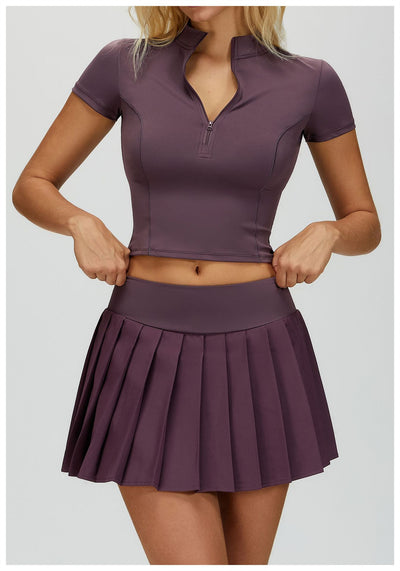 SPARK Half-zip Yoga Fitness Short Sleeved ZC4514