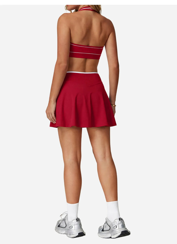 SPARK Color-block Quick-drying Halter Neck Yoga Bra For Women HQ554