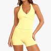 SPARK Halter Neck Vest Yoga Clothes Two Piece Set RX1346