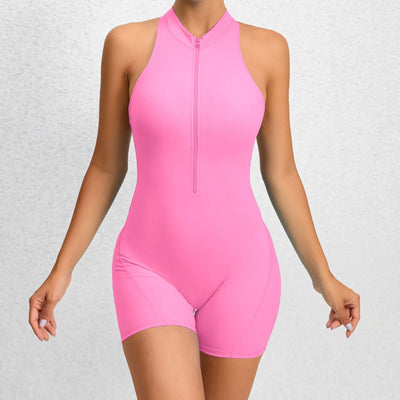 SPARK New Style Zipper Yoga Woman Jumpsuit TFQ22