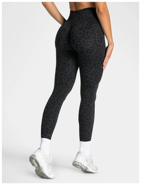 SPARK Seamless Leopard-print Yoga Fitness Leggings RXW3006-2