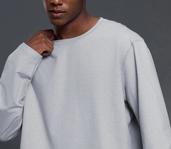 SPARK Men's Round Neck Versatile Long Sleeve Top FK033