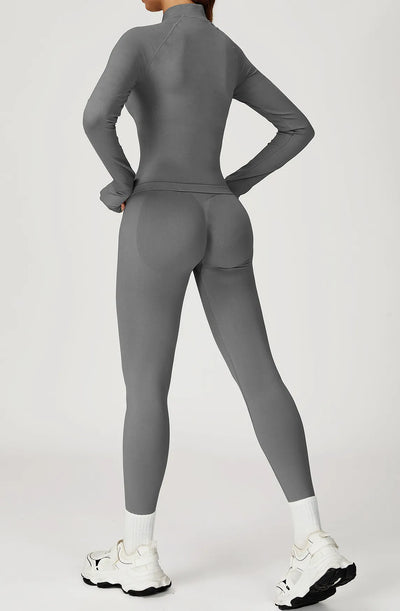 SPARK Stand Collar Zipper Yoga Jacket For Women ZC4513