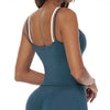 SPARK Fake Two-Piece Square Neck Yoga Tank Top ZC3092