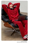 SPARK Men's Solid Color Hooded Sweatshirt with Eye Mask TH2692