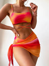 SPARK Tie Dye Bikini with Coverup Beach Skirt ZY8B2214