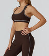 SPARK Contrast Color Brushed Yoga Bra ZC2036