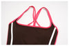 SPARK Women’s Color-Block Crossover Backless Workout Tank Top ZC2578