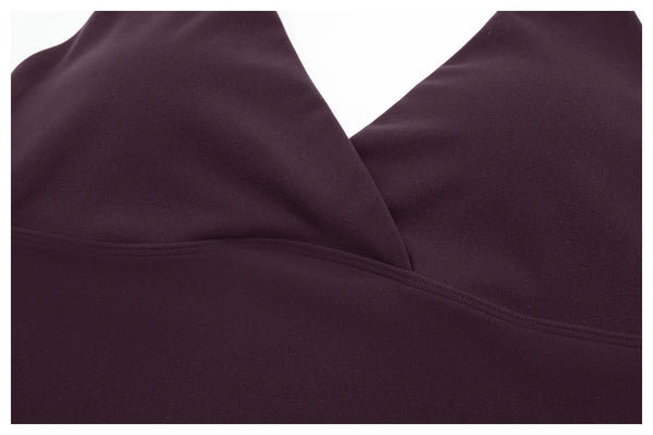 SPARK Women's Halter Deep V-neck Yoga Tank Top ZC4208