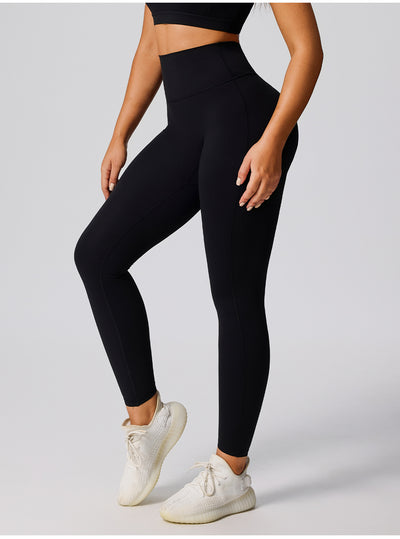 1SPARK Sexy Gym Fitness Running Tights for Women in black side
