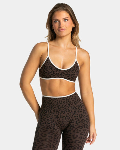 SPARK Seamless Leopard-print Yoga Fitness Bra RXW3006-2