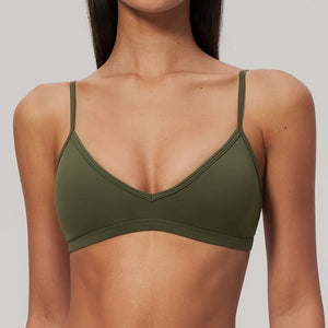 SPARK Women's V-Neck High-Stretch Yoga Fitness Bra ZC9599